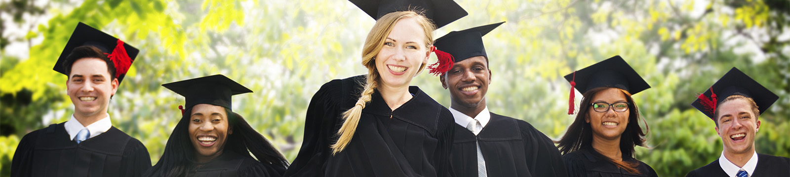 Group of happy graduates